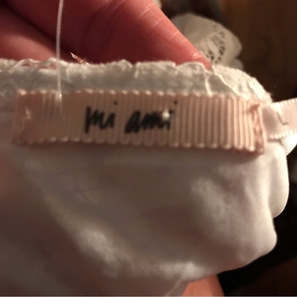 𝅺miami white lace women’s size L dress with spaghetti straps. - Picture 3 of 6